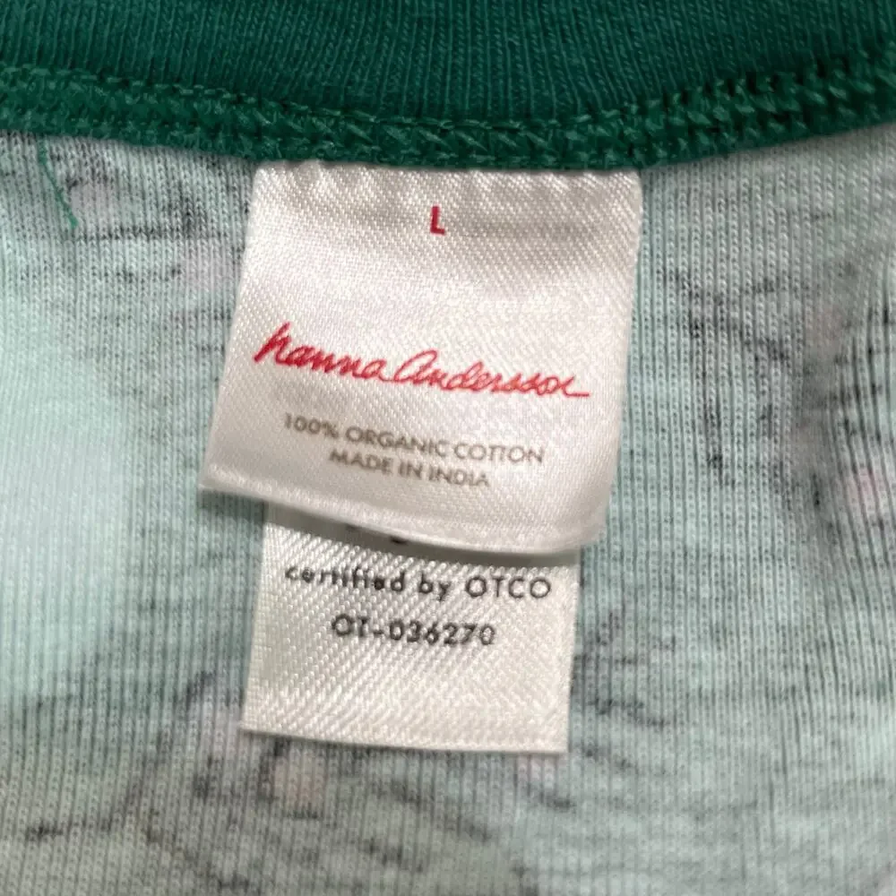 Hanna Andersson Sleep Shirt Sz Large Youth Christmas Pajama Organic‎ Cotton